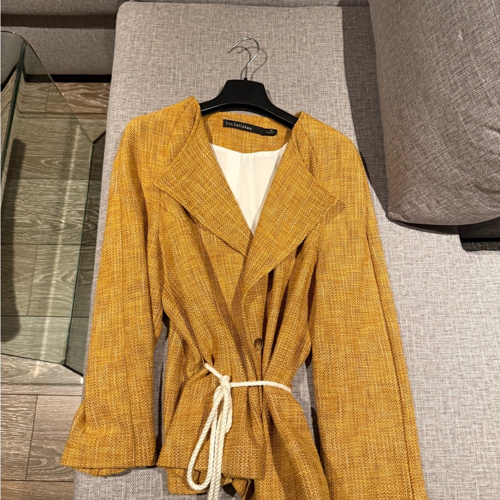 Iris Setlakwe Mustard Textured Blazer